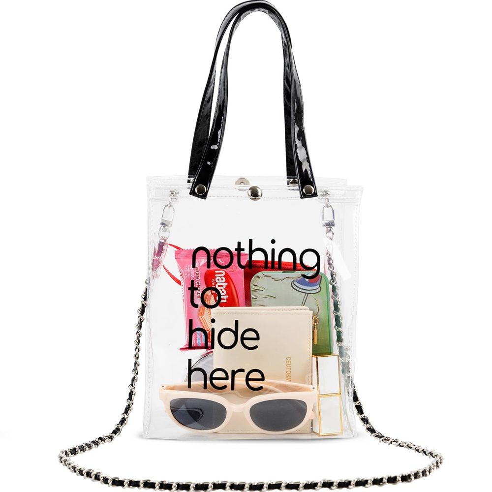 Small Clear Bag Stadium Events Aroved, Clear Crossbody Concert Bags ^_^